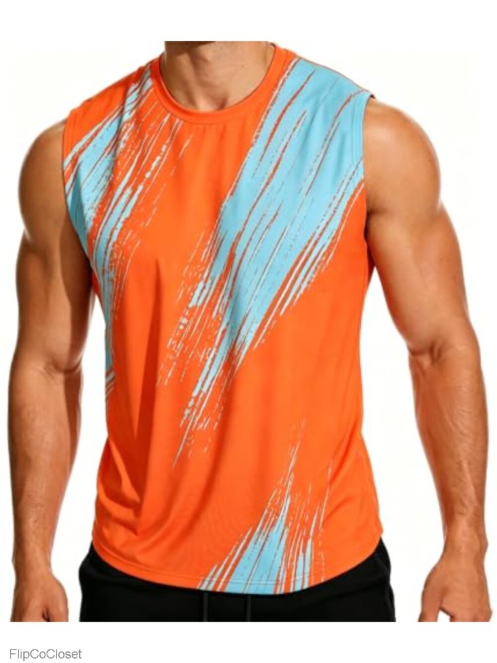 Mens Sleeveless Tank Top UPF 50+ Moisture Wicking Athletic Gym